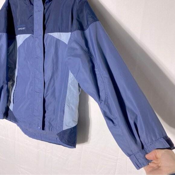 Columbia Blue Soft Shell Windbreaker Light Jacket Outerwear Activewear Jacket M - Picture 7 of 16